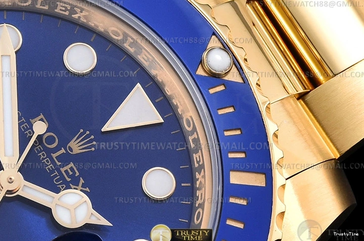 0323 TravelReady Submariner 116618LB Wrp 904 YG YG Blue KF VR 1091